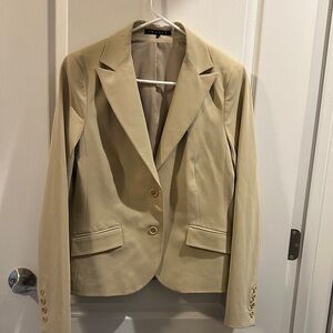 THEORY Cream wBlaxer Size 10 new cond Flattering fit
